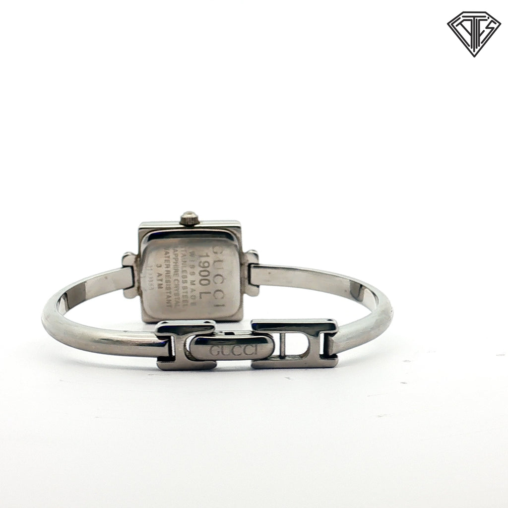 Pre-Loved Gucci 1900 Series Watch 20mm x 20mm / Silver Dial/ Steel/ 5.5"inch or Smaller