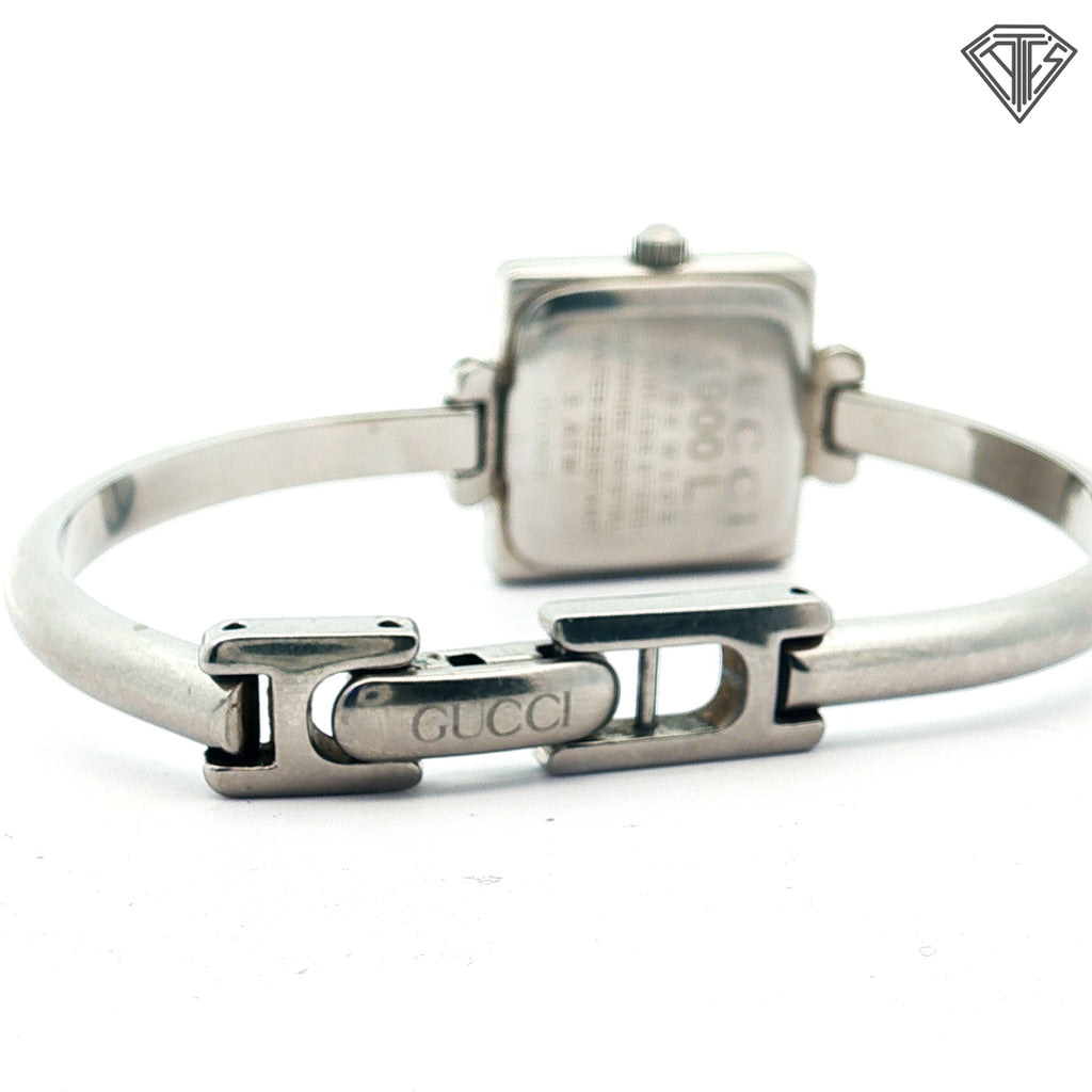 Pre-Loved Gucci 1900 Series Watch 20mm x 20mm / Silver Dial/ Steel/ 5.5"inch or Smaller