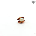 18k Yellow Gold Fresh Water Pearl Clam Shell Pendant 1.8 gram