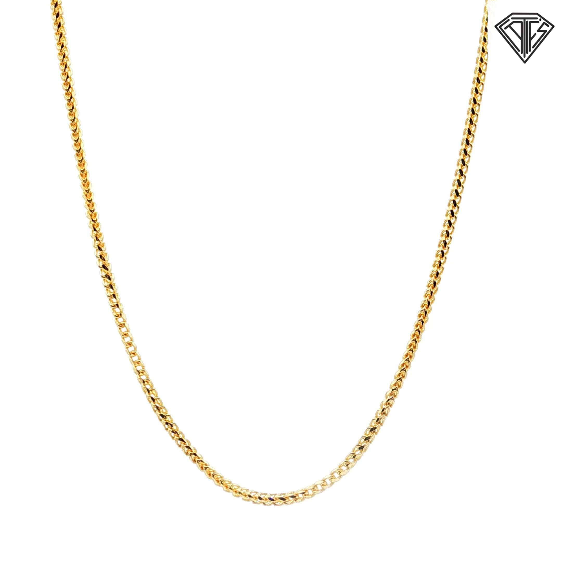 14k Yellow Gold Wheat Necklace 7.80 gram 20"inch