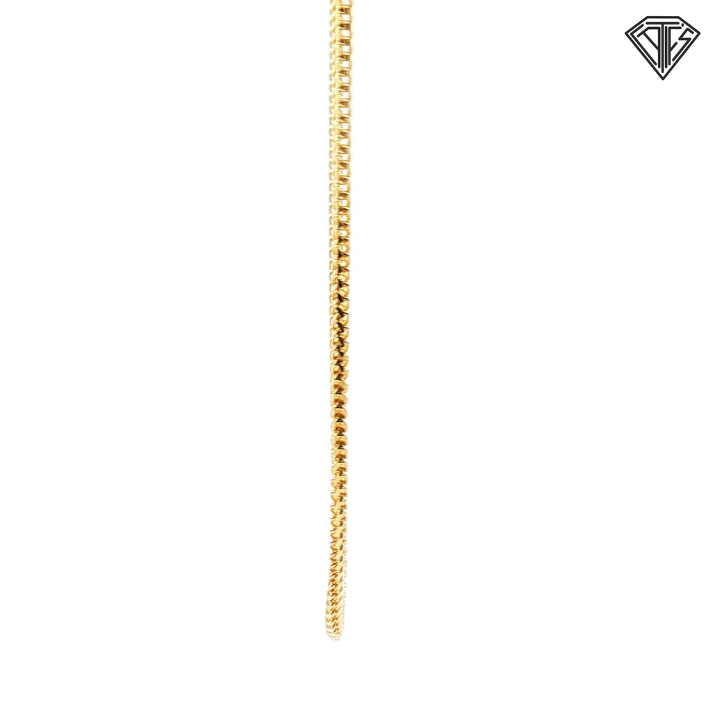 14k Yellow Gold Curb Necklace 6.9 gram 20"inch