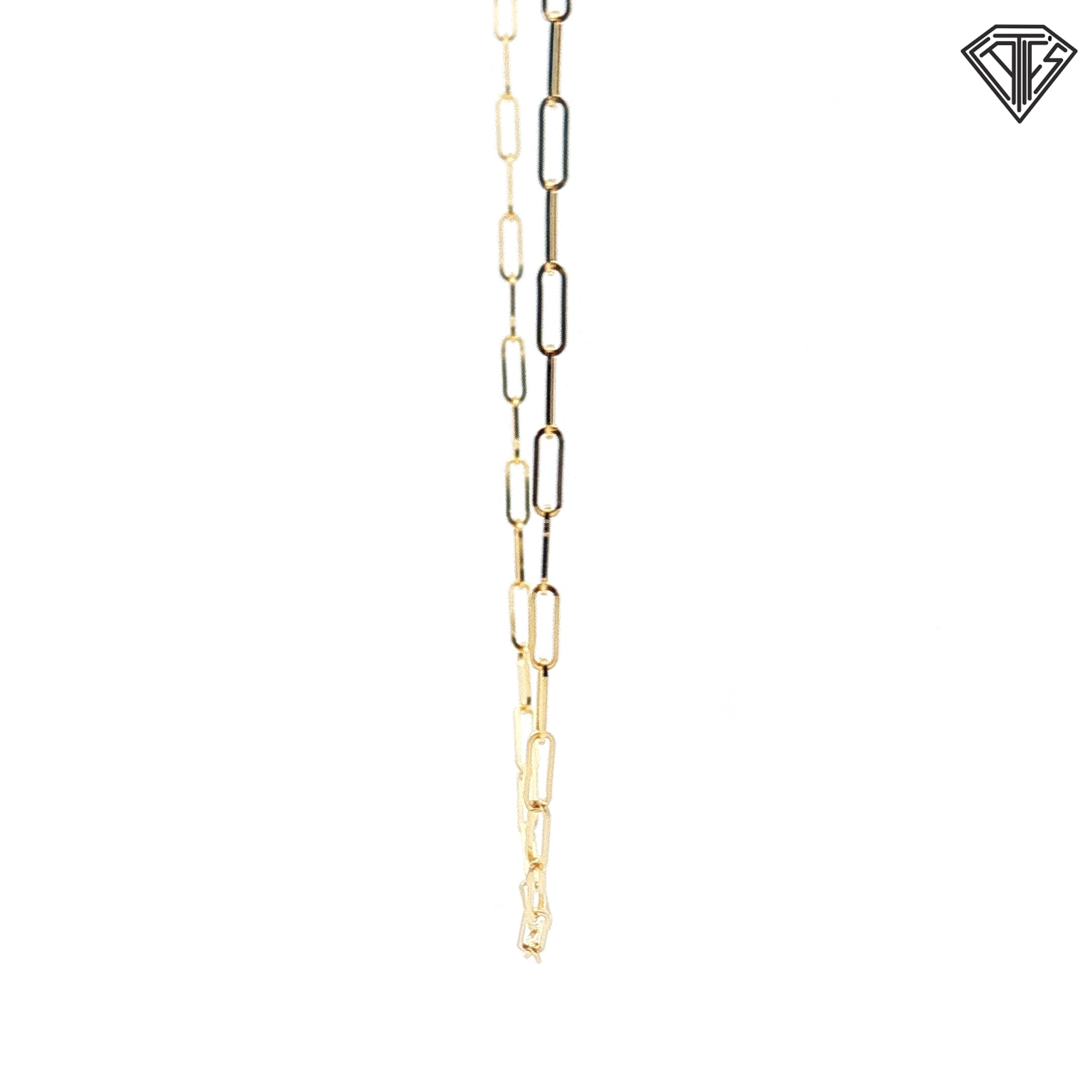 14k Yellow Gold Open Link Necklace 3.00 gram 18"inch