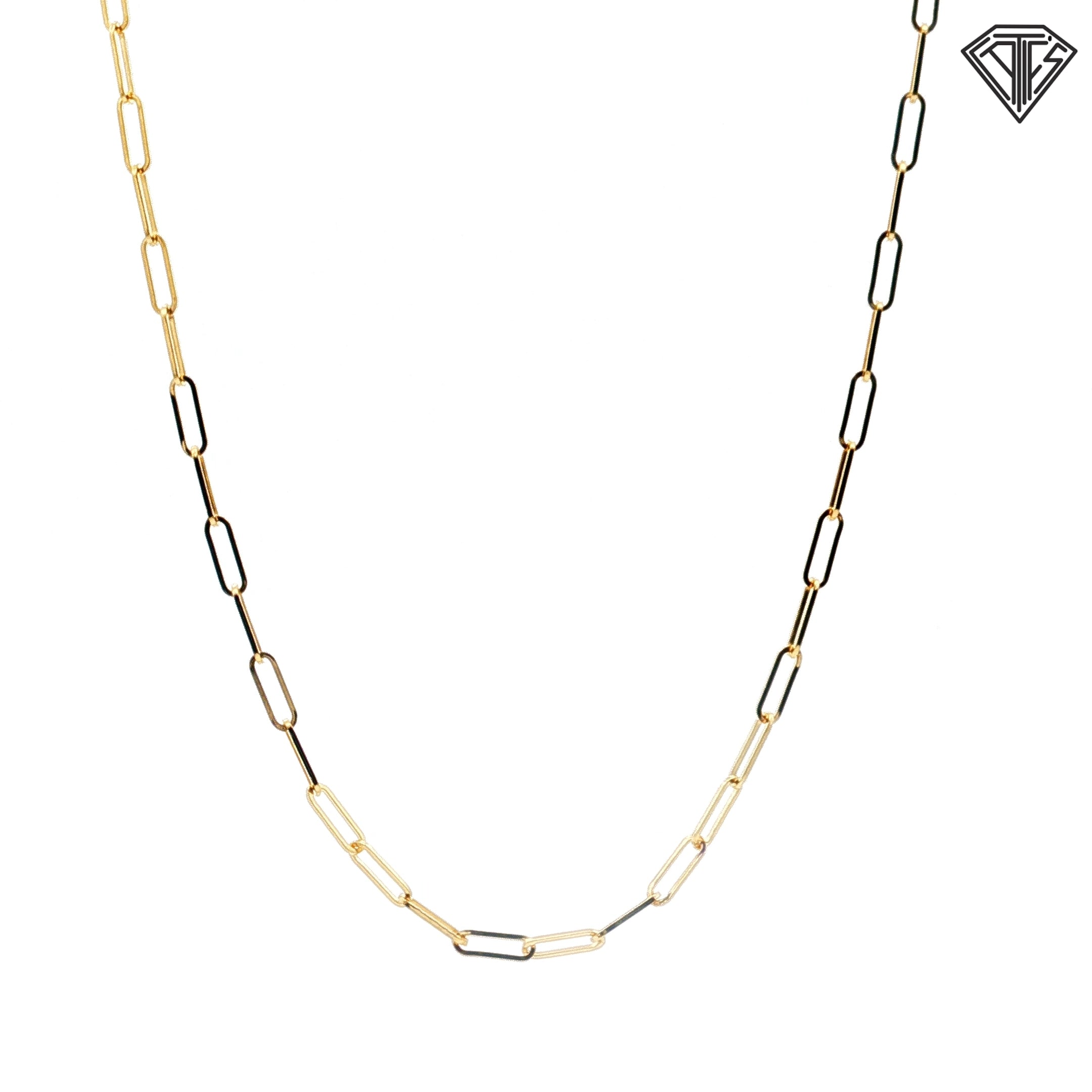 14k Yellow Gold Open Link Necklace 3.00 gram 18"inch