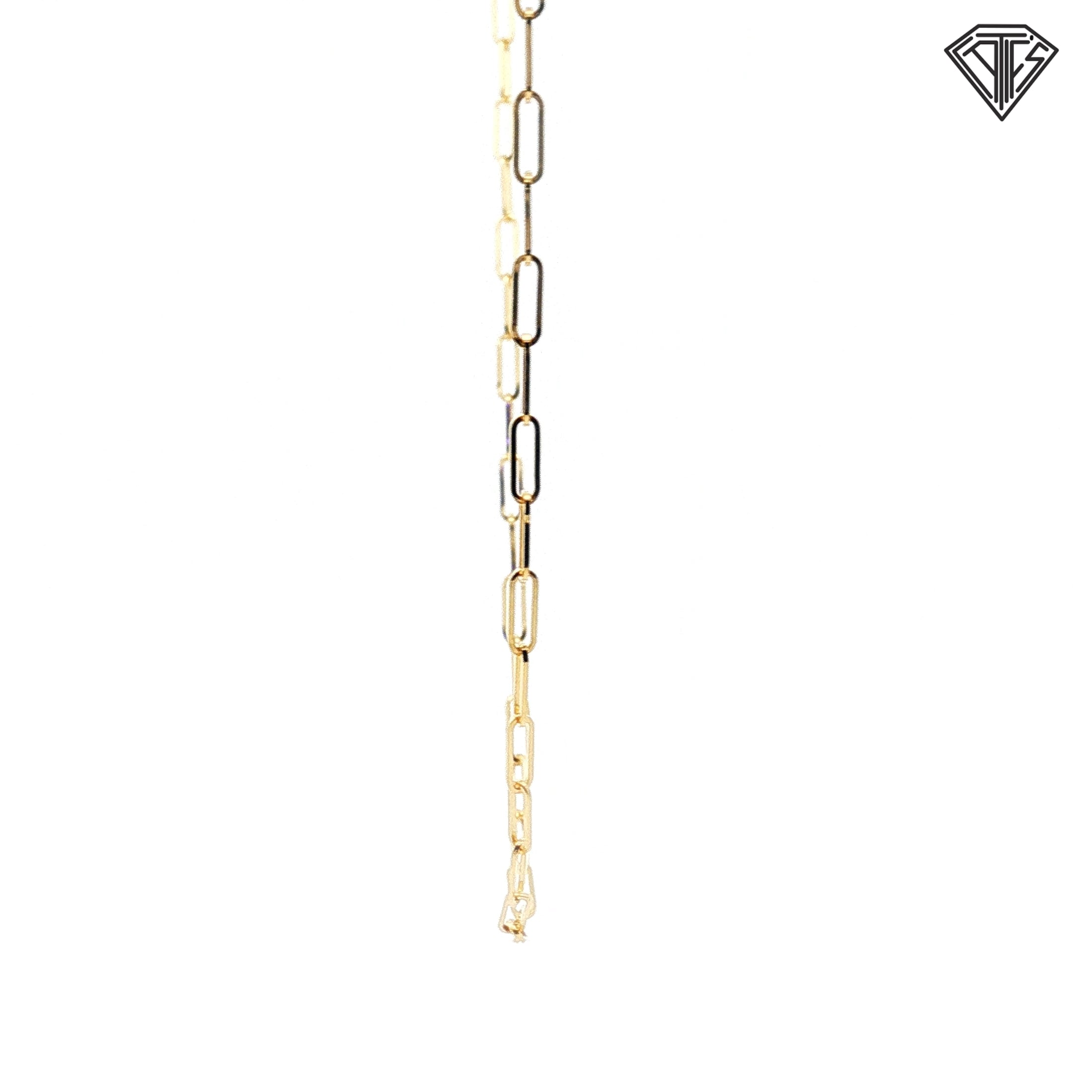 14k Yellow Gold Open Link Necklace 3.00 gram 18"inch