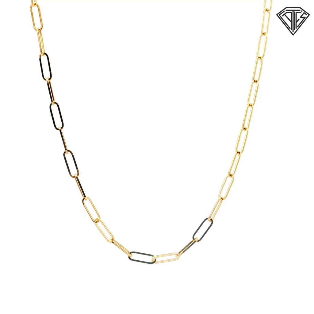 14k Yellow Gold Open Link Necklace 4.50 gram 20"inch
