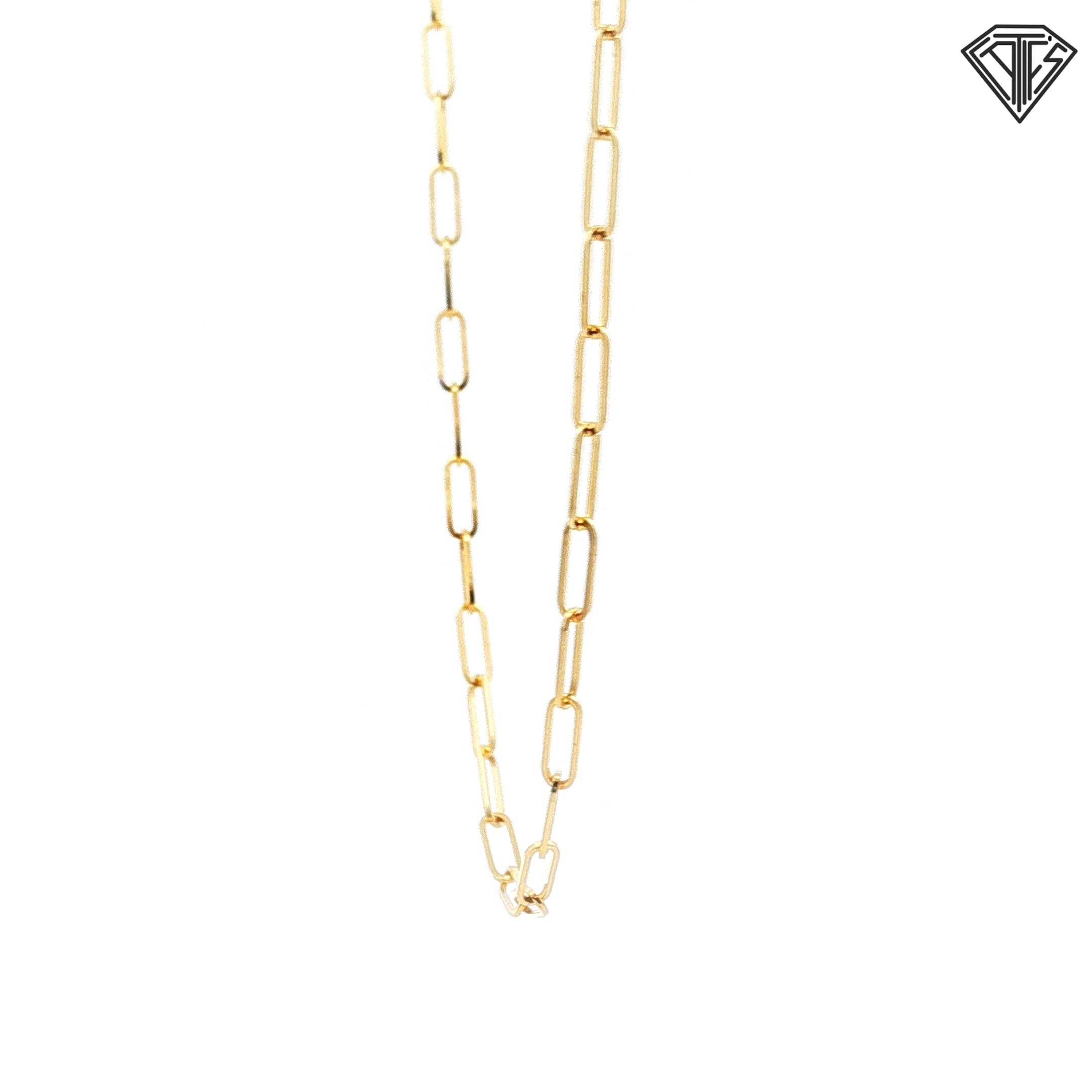 14k Yellow Gold Open Link Necklace 4.50 gram 20"inch