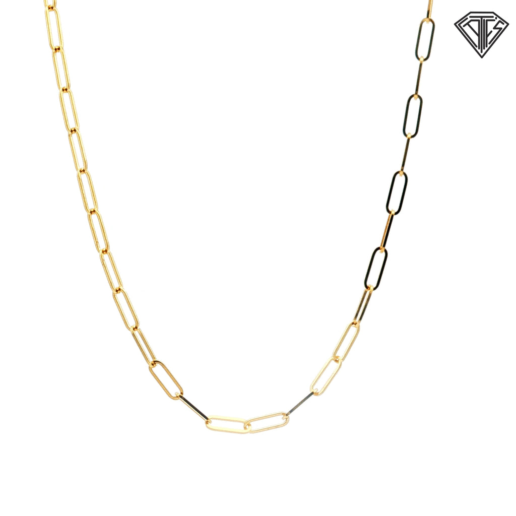 14k Yellow Gold Open Link Necklace 4.50 gram 20"inch