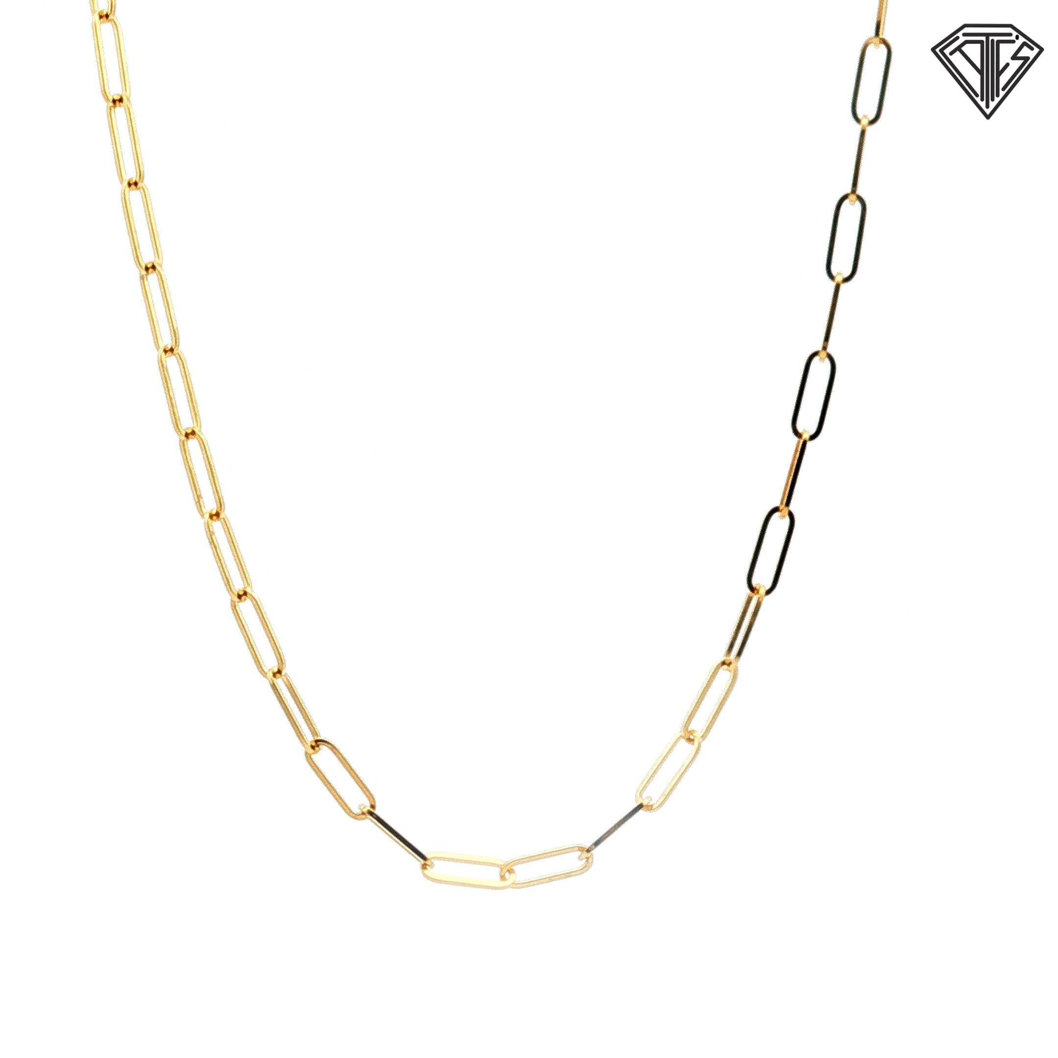 14k Yellow Gold Open Link Necklace 4.50 gram 20"inch