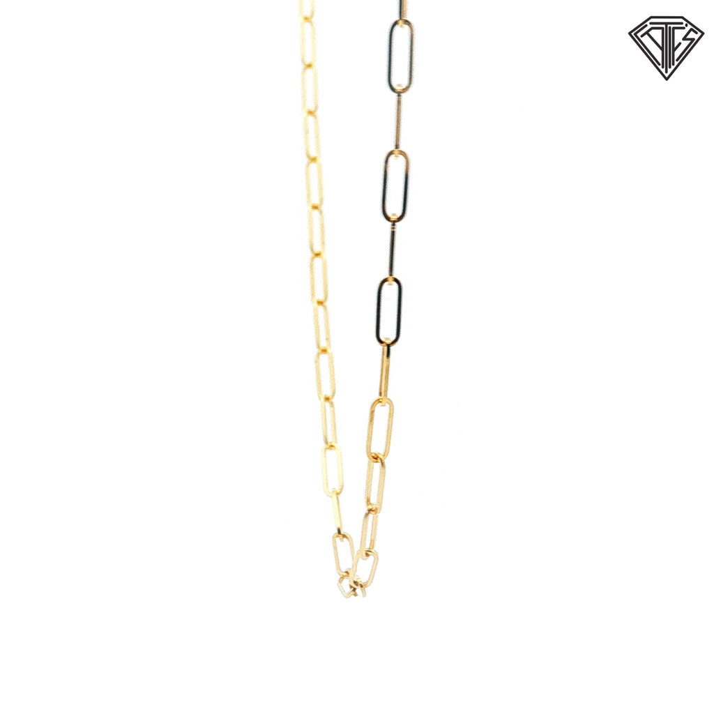 14k Yellow Gold Open Link Necklace 4.50 gram 20"inch