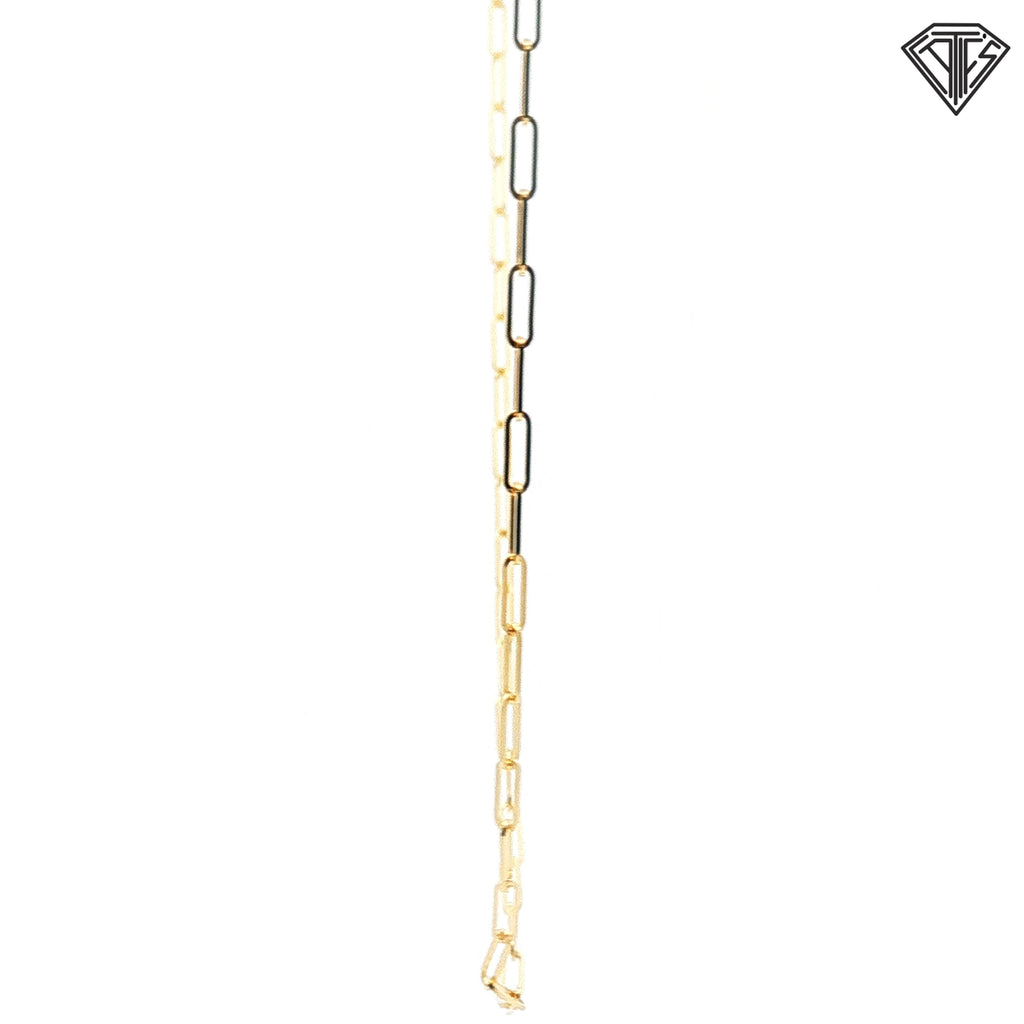 14k Yellow Gold Open Link Necklace 3.40 gram 20"inch