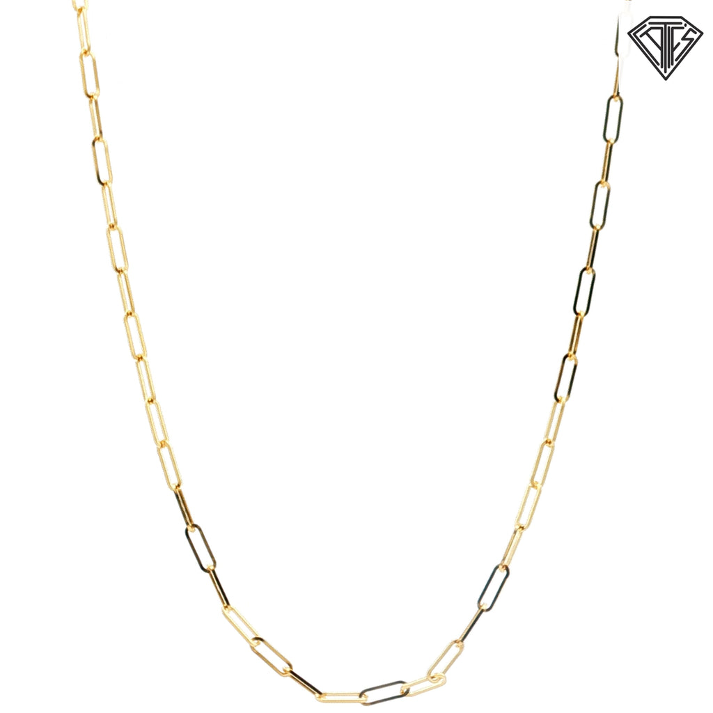 14k Yellow Gold Open Link Necklace 3.40 gram 20"inch