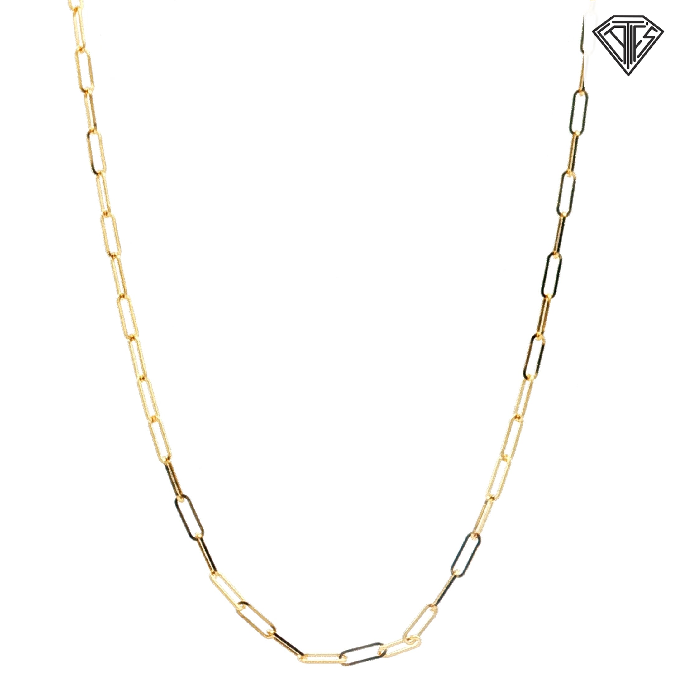 14k Yellow Gold Open Link Necklace 3.40 gram 20"inch