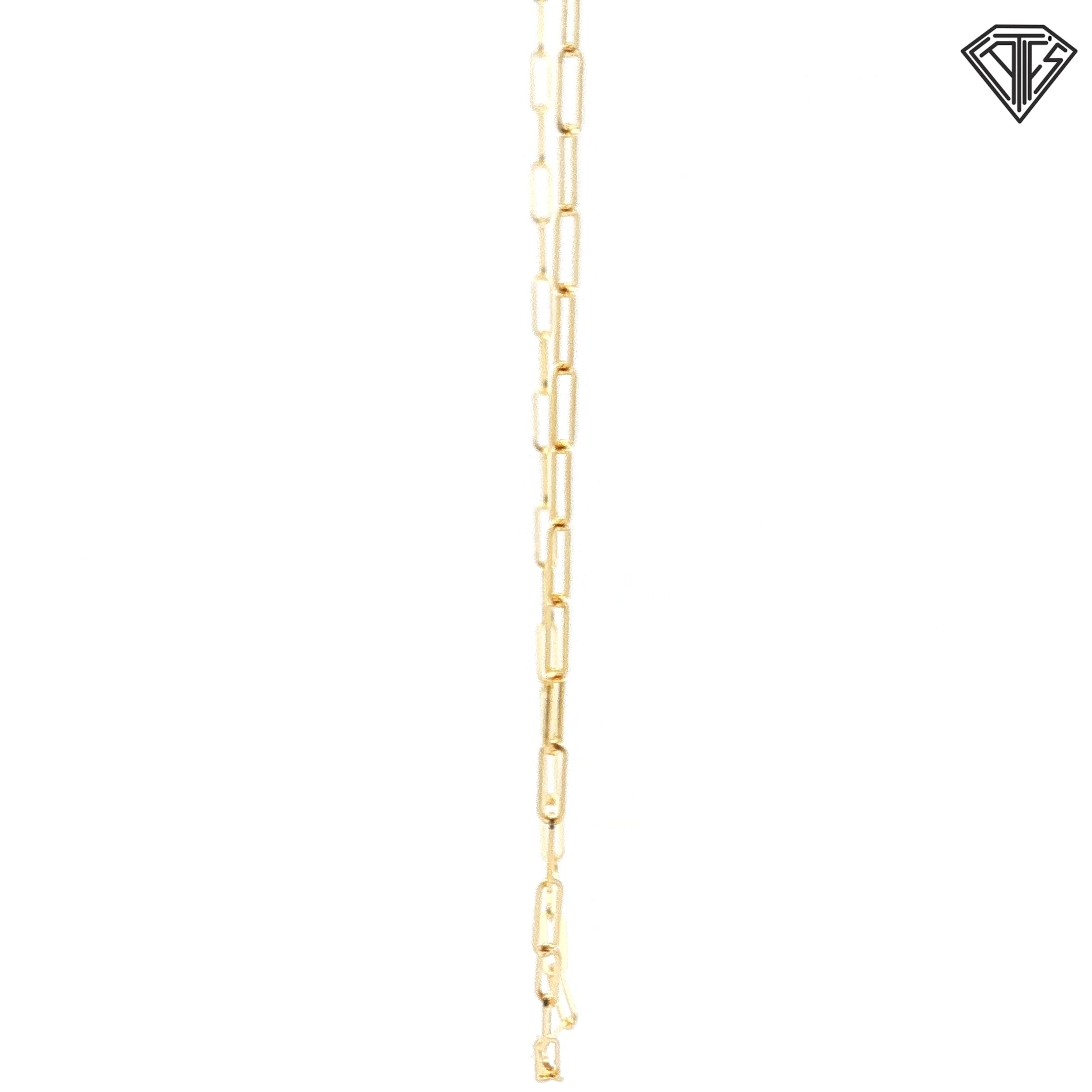 14k Yellow Gold Open Link Necklace 3.40 gram 20"inch