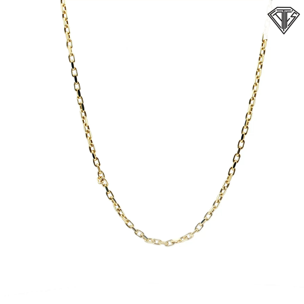 14k Yellow Gold Hermes Necklace 22"inch 8.1 gram