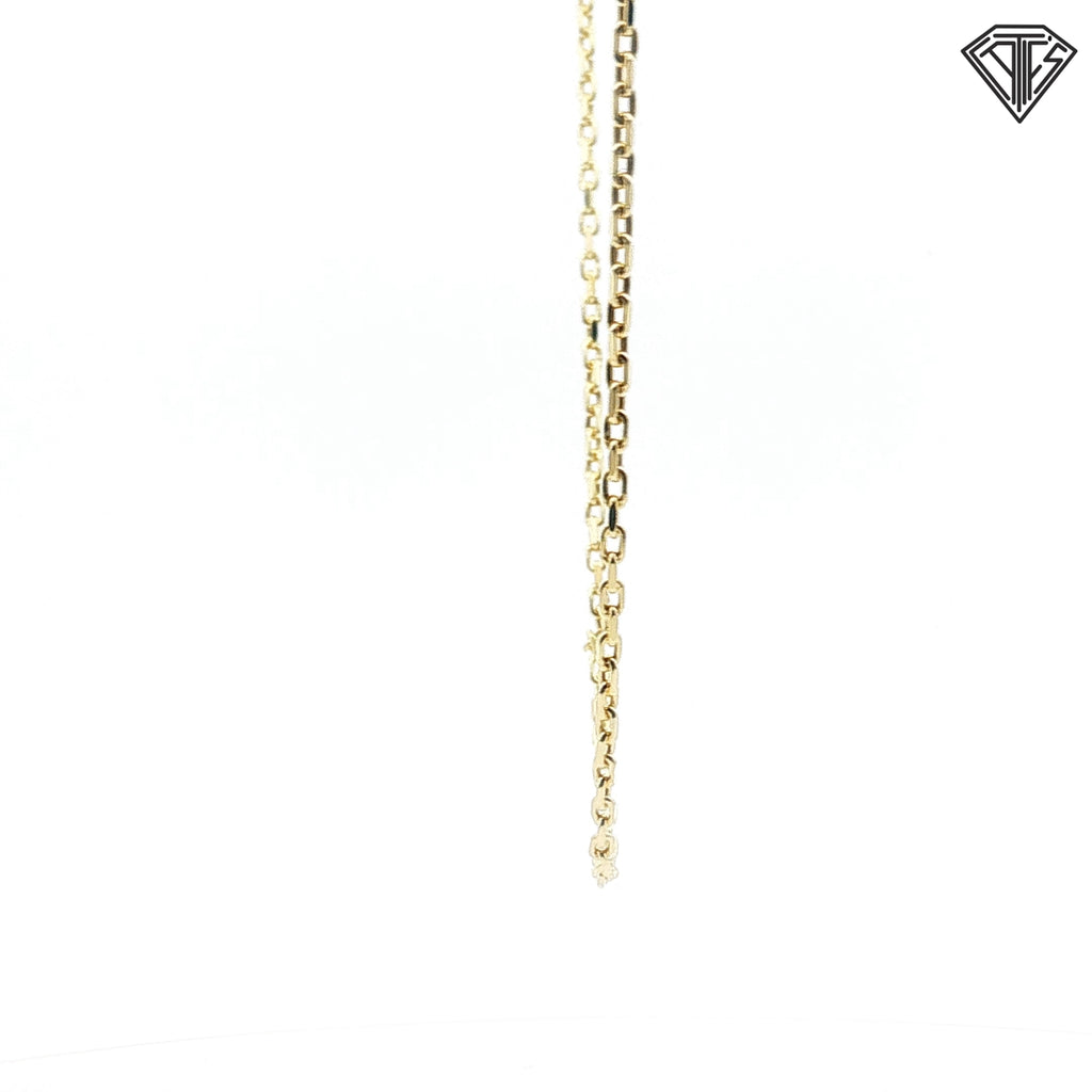 14k Yellow Gold Hermes Necklace 22"inch 8.1 gram
