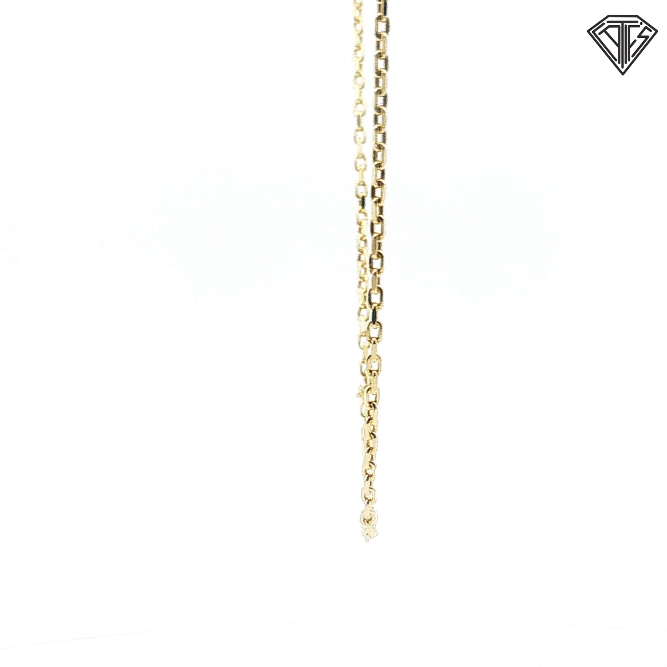 14k Yellow Gold Hermes Necklace 22"inch 8.1 gram