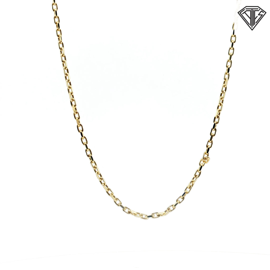 14k Yellow Gold Hermes Necklace 22"inch 8.1 gram
