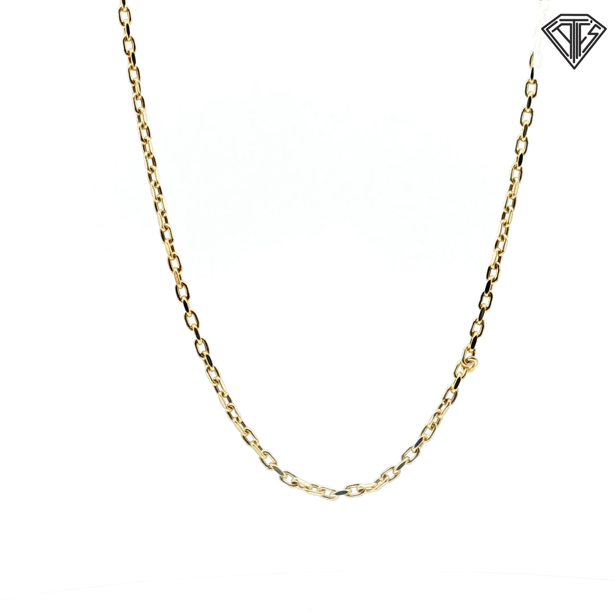 14k Yellow Gold Hermes Necklace 22"inch 8.1 gram