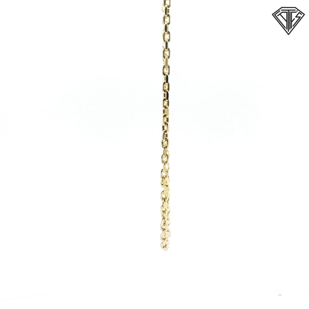 14k Yellow Gold Hermes Necklace 22"inch 8.1 gram
