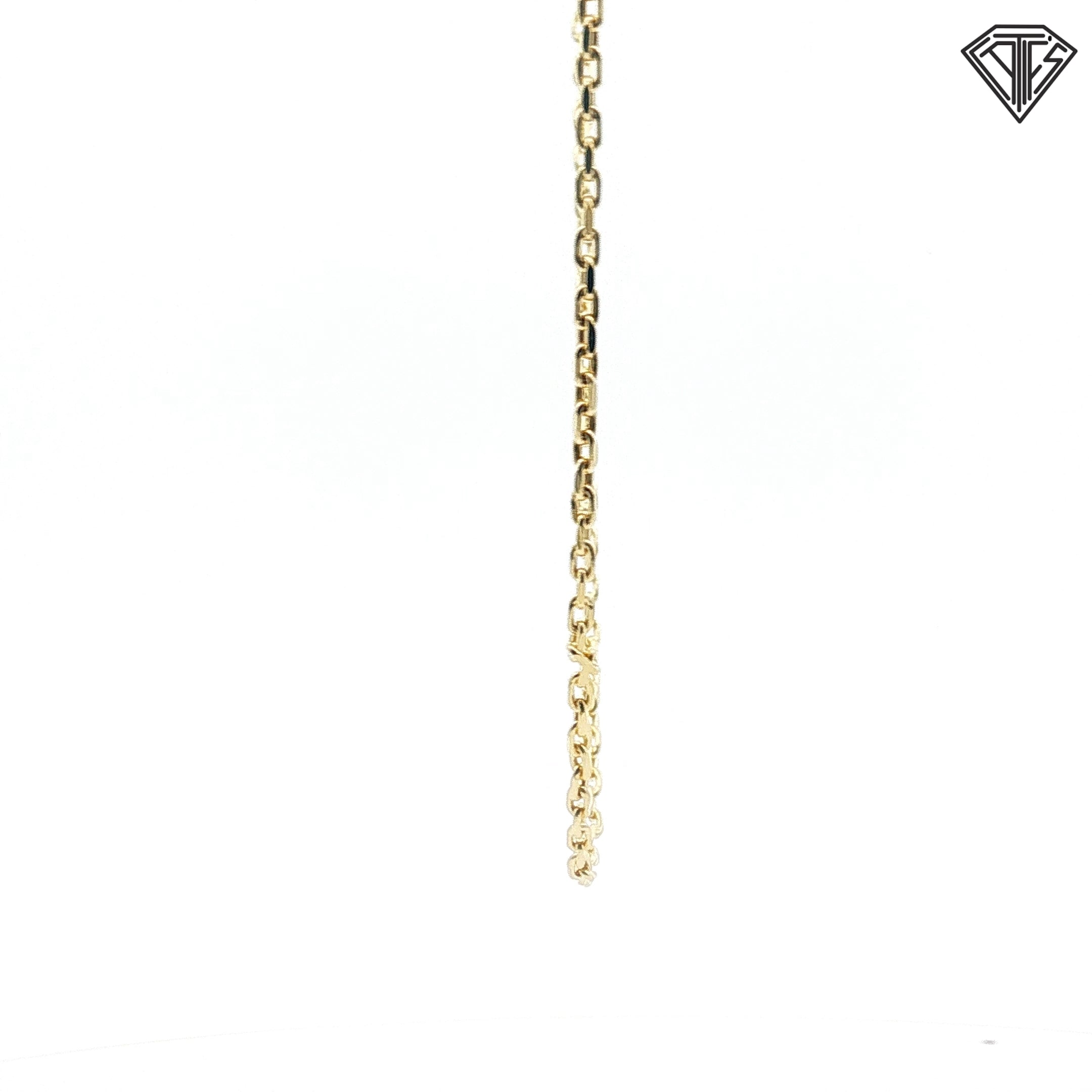 14k Yellow Gold Hermes Necklace 22"inch 8.1 gram