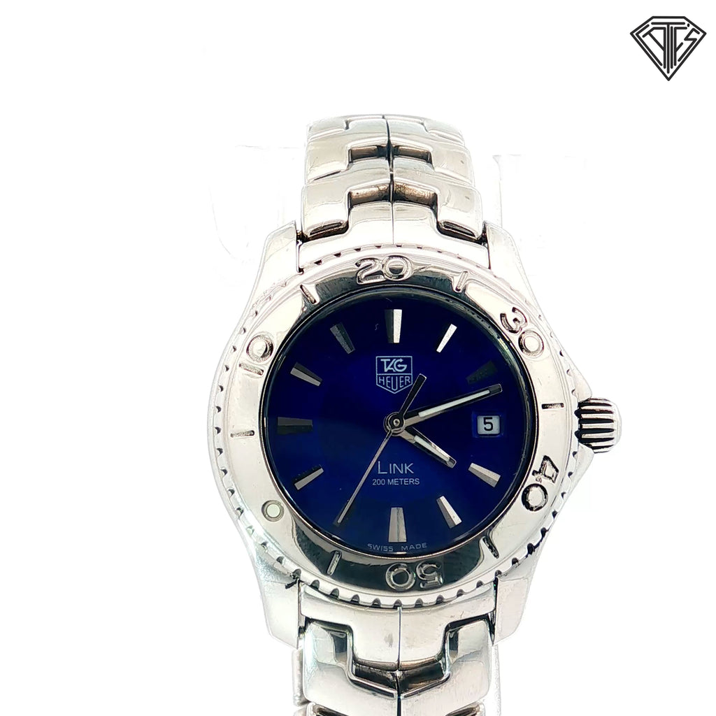 Pre-Loved Tag Heuer Link / Quartz/ Steel/ Blue Dial / 27mm