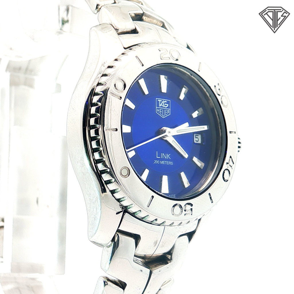 Pre-Loved Tag Heuer Link / Quartz/ Steel/ Blue Dial / 27mm