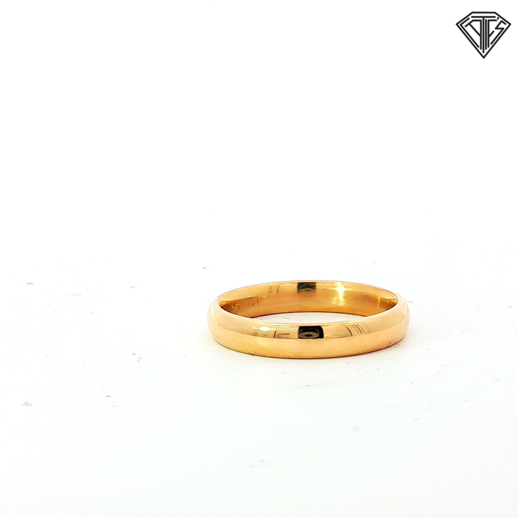 14k Yellow Gold Dome Comfort Fit  Wedding Band 6.3 gram  4mm Size 11