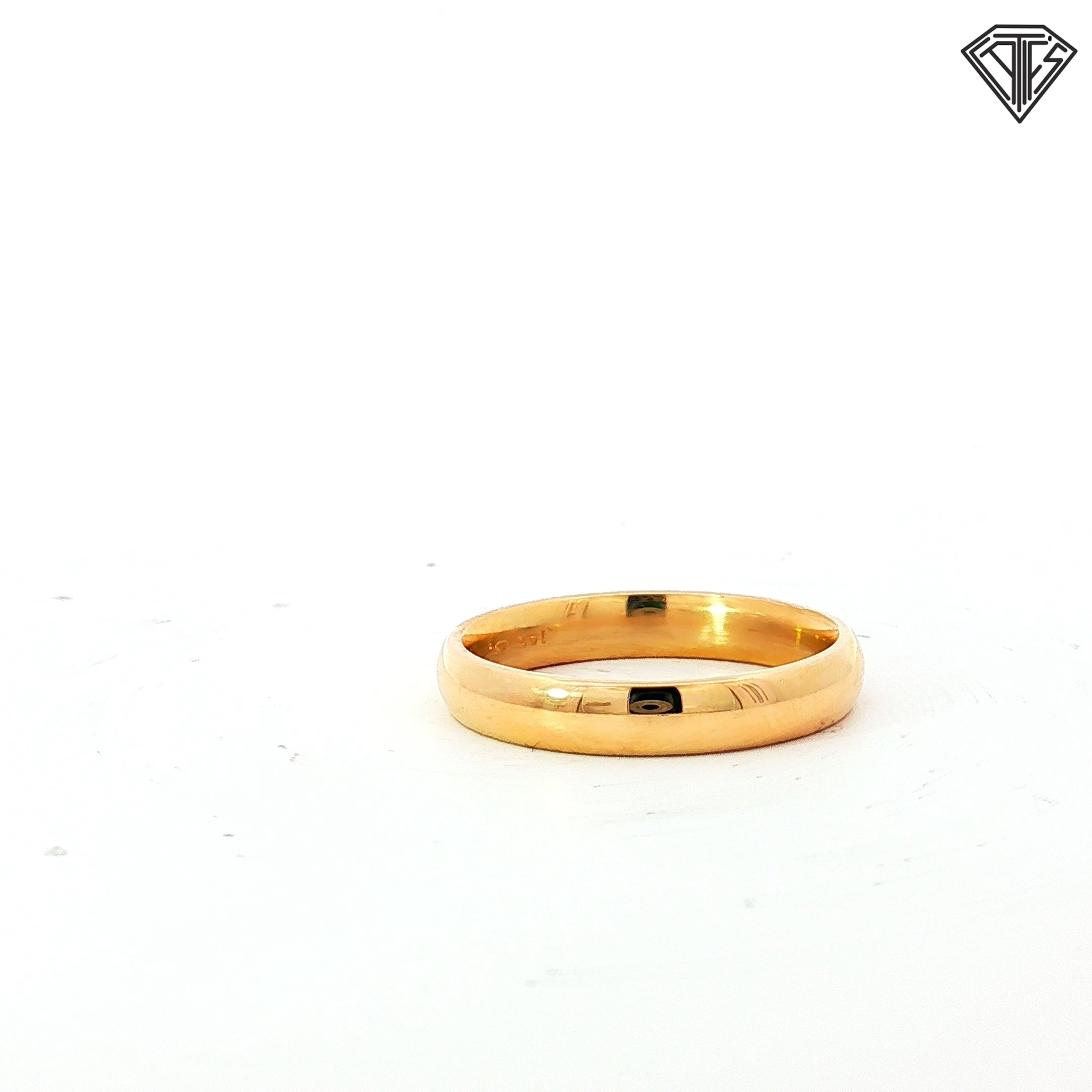 14k Yellow Gold Dome Comfort Fit  Wedding Band 6.3 gram  4mm Size 11