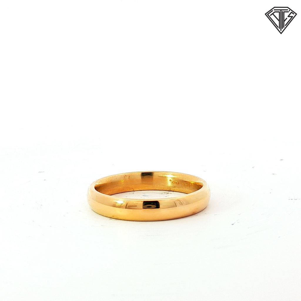 14k Yellow Gold Dome Comfort Fit  Wedding Band 6.3 gram  4mm Size 11