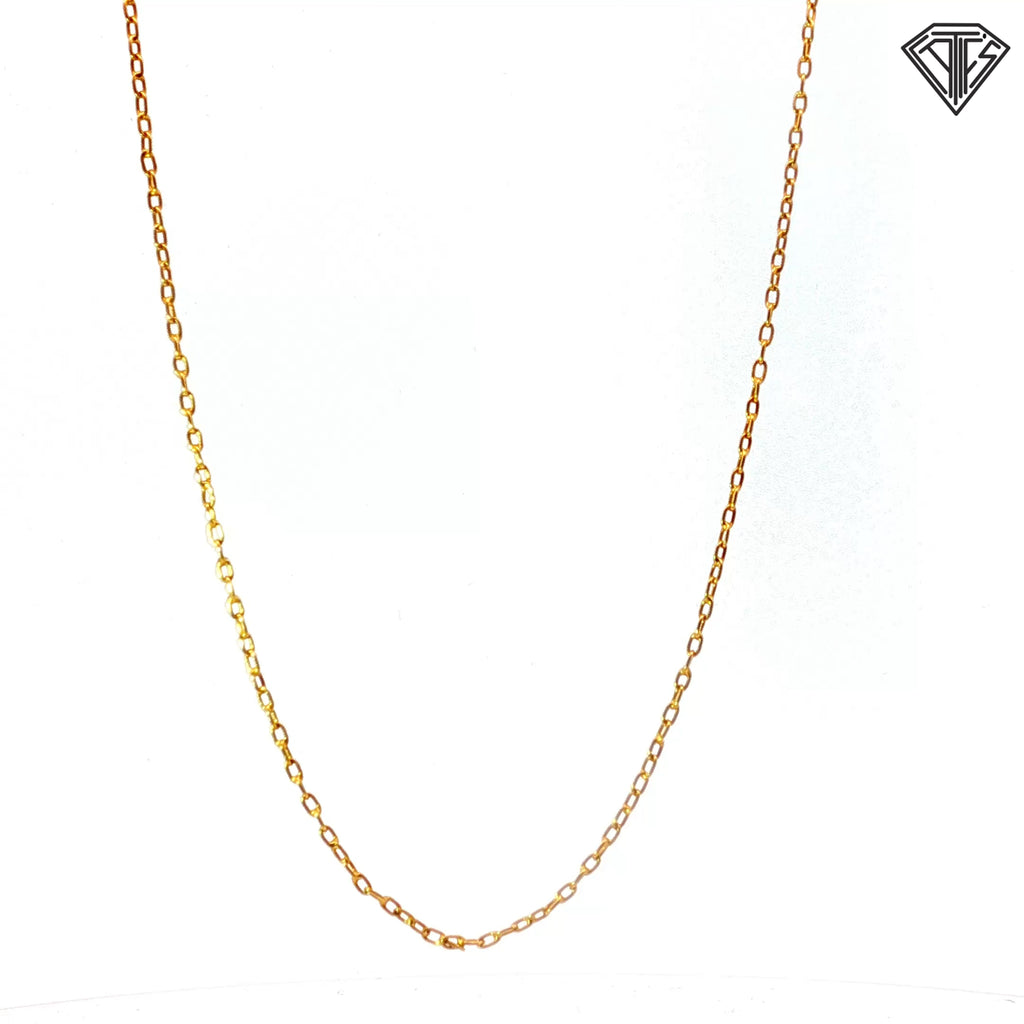 18k Yellow Gold Link Necklace 4.00 gram 24"inch