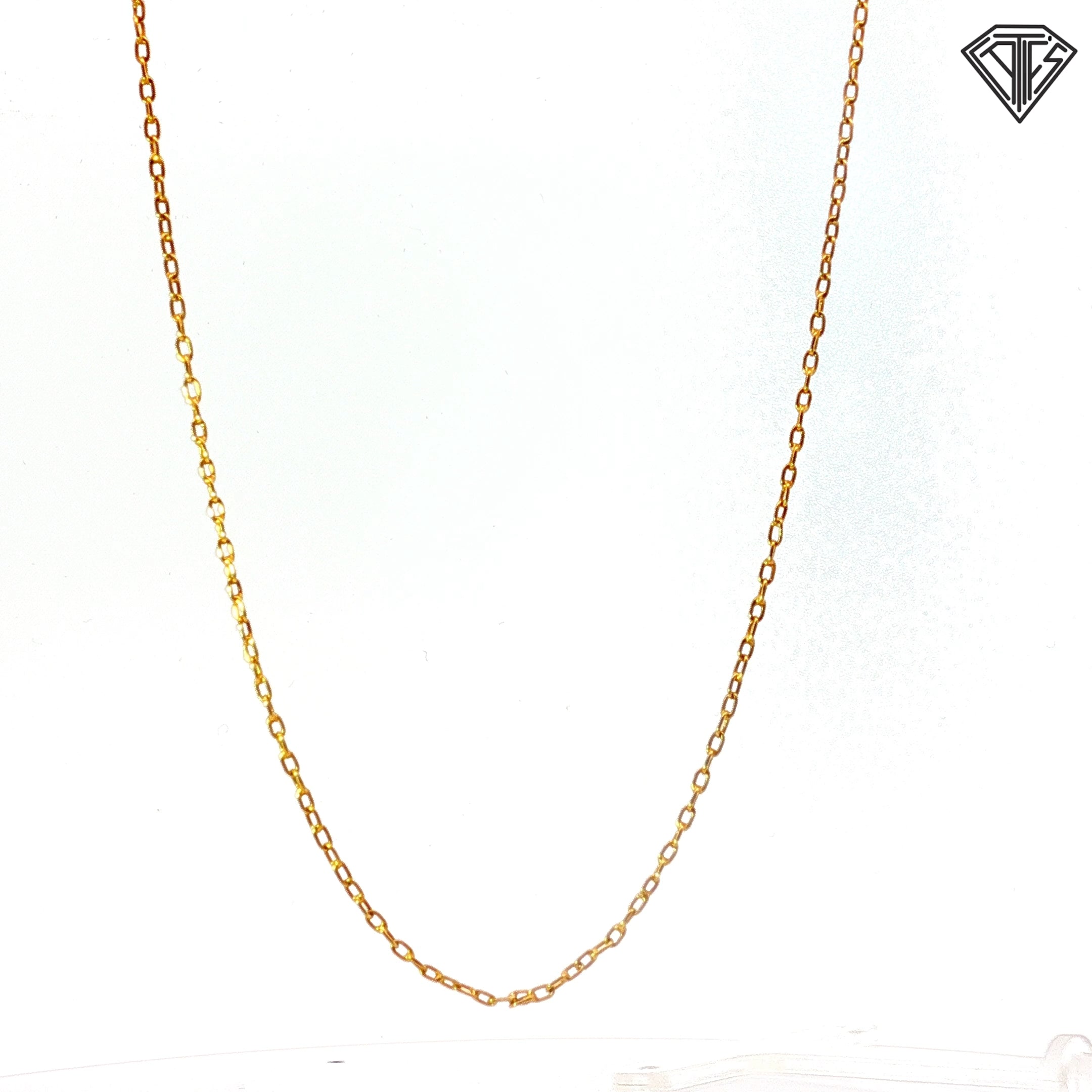 18k Yellow Gold Link Necklace 4.00 gram 24"inch