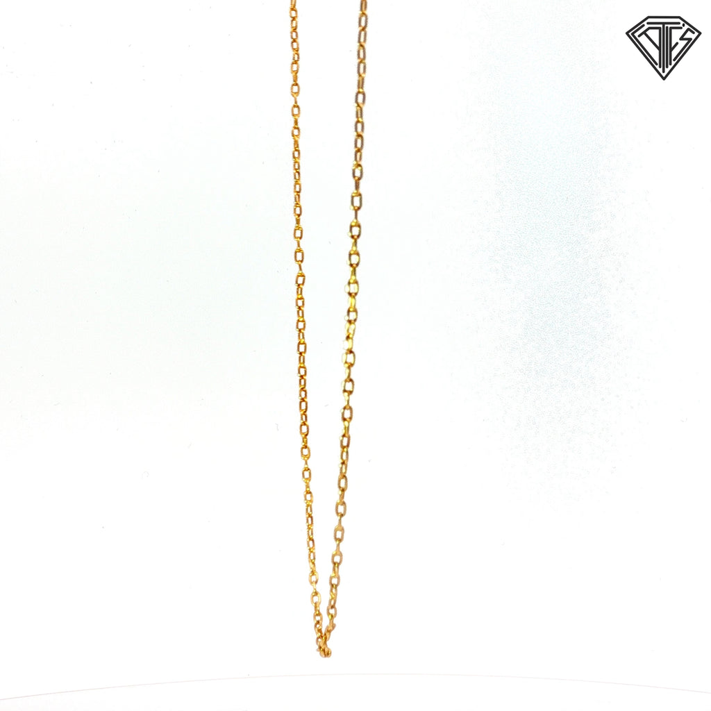 18k Yellow Gold Link Necklace 4.00 gram 24"inch