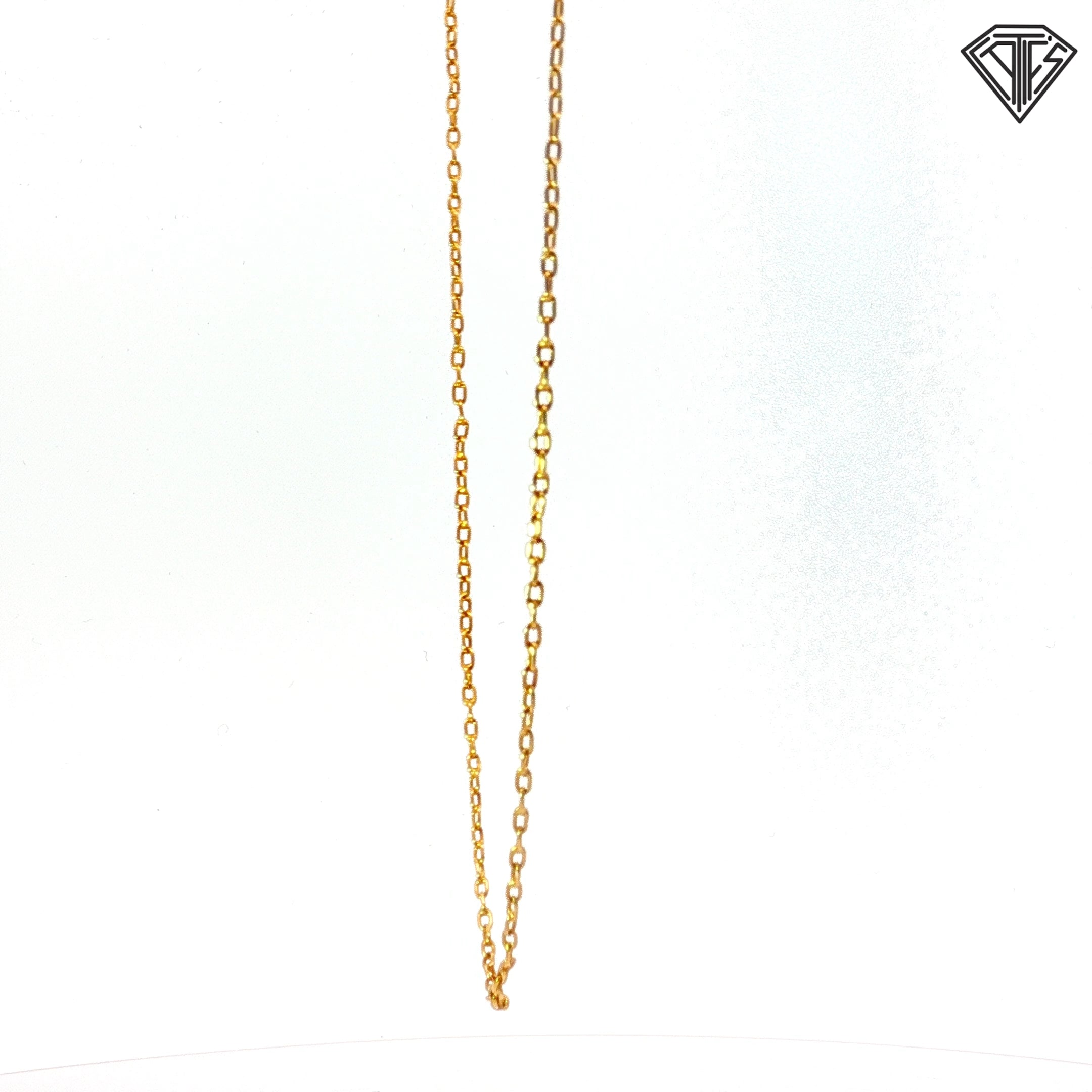 18k Yellow Gold Link Necklace 4.00 gram 24"inch