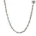 14k White Gold Braided Infinity Fancy Link 20"inch  11.5 gram