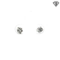 14k White Gold .45ct G I1 Round Studs Earrings