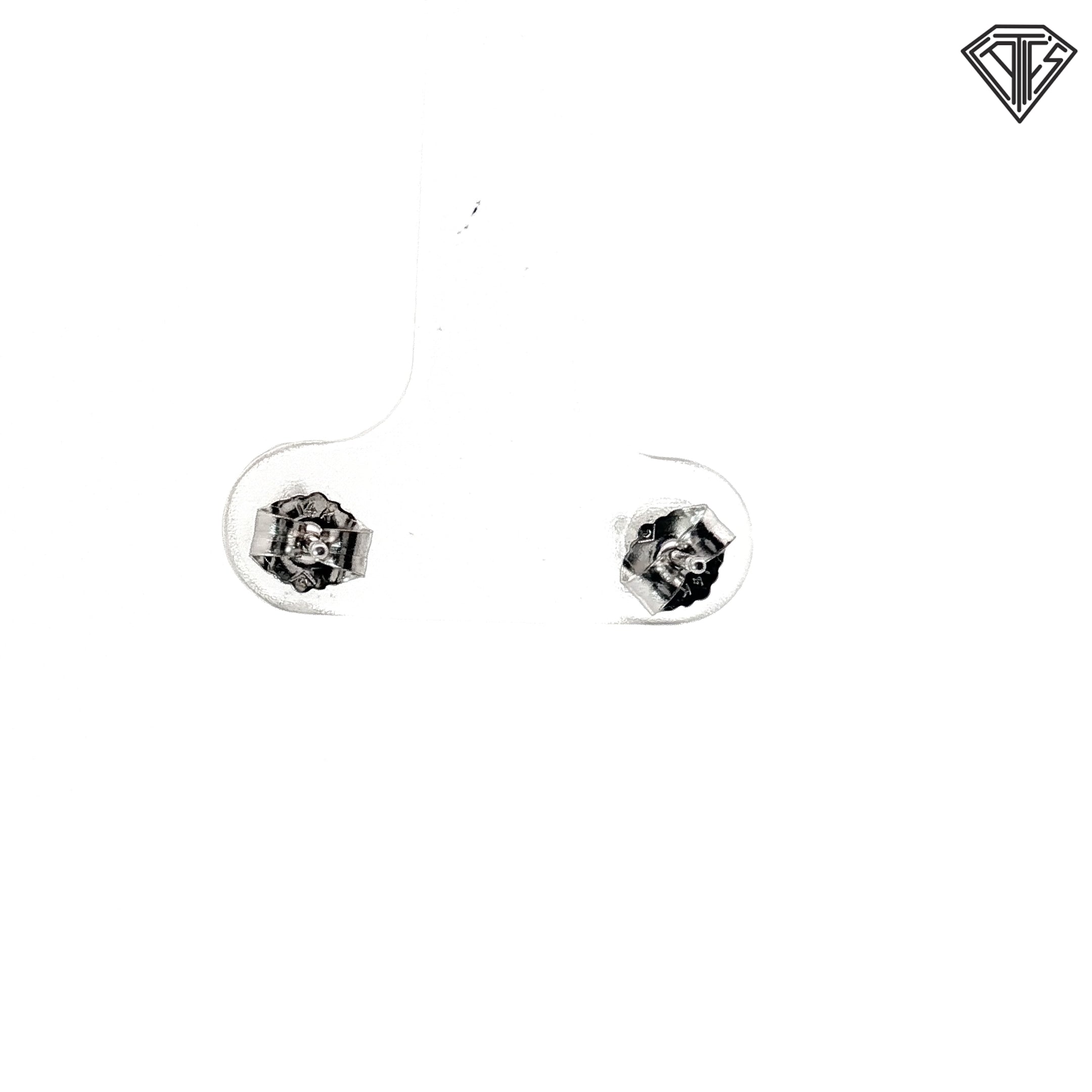 14k White Gold .45ct G I1 Round Studs Earrings