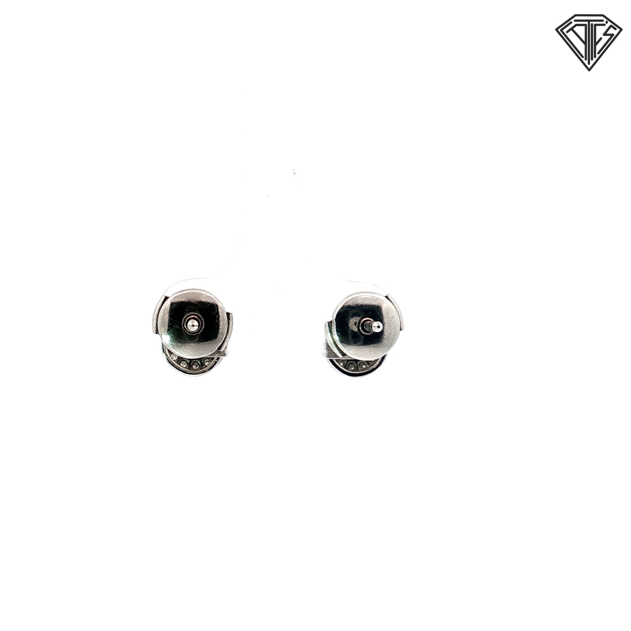 Pre-Loved Tiffany & Co. Platinum .30ct Round Diamond Circlet Stud Earring with Box & Bag  6.8mm  4300 Retail
