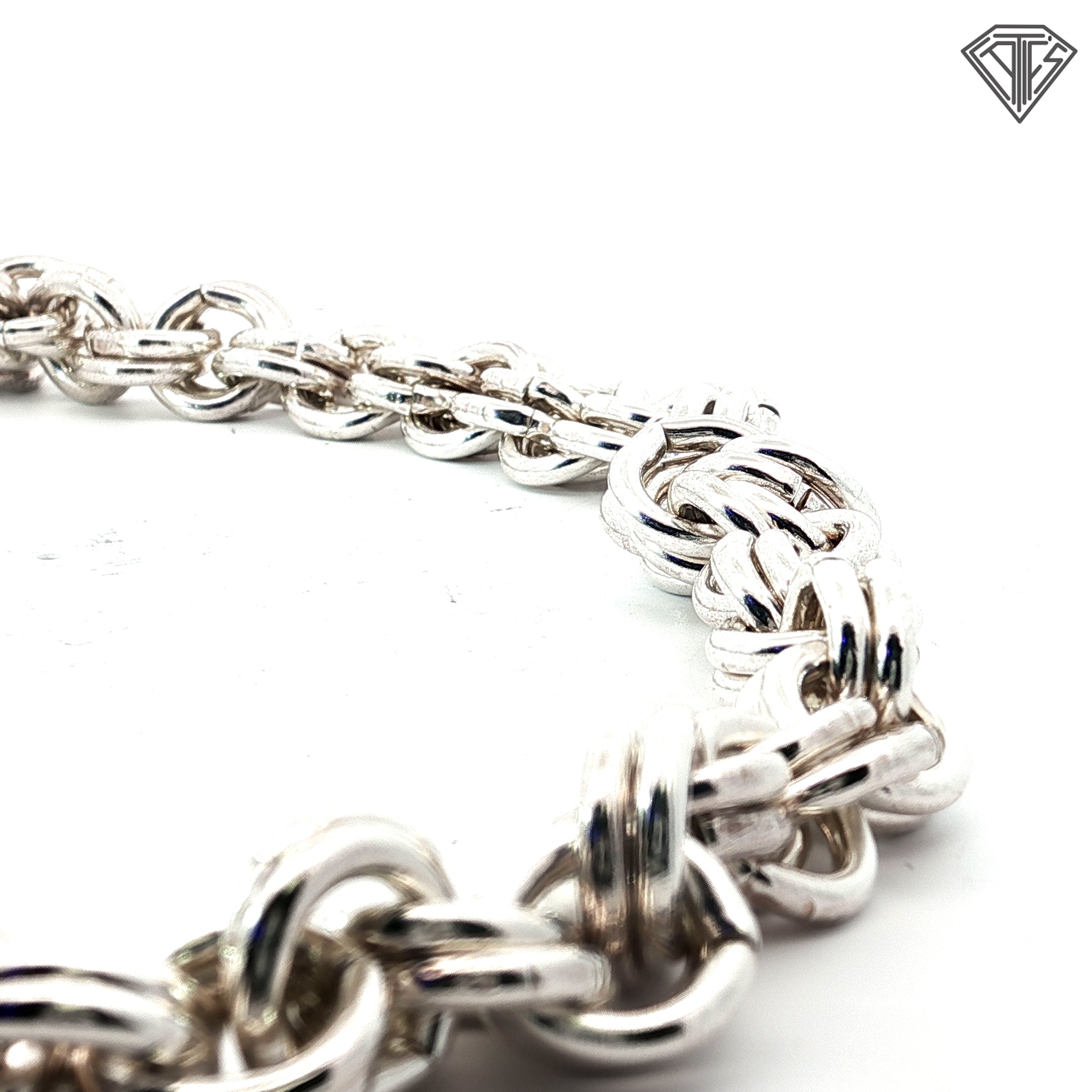 Pre-Loved Kalibre Double Link Sterling Silver Necklace 20"inch 166.50 gram