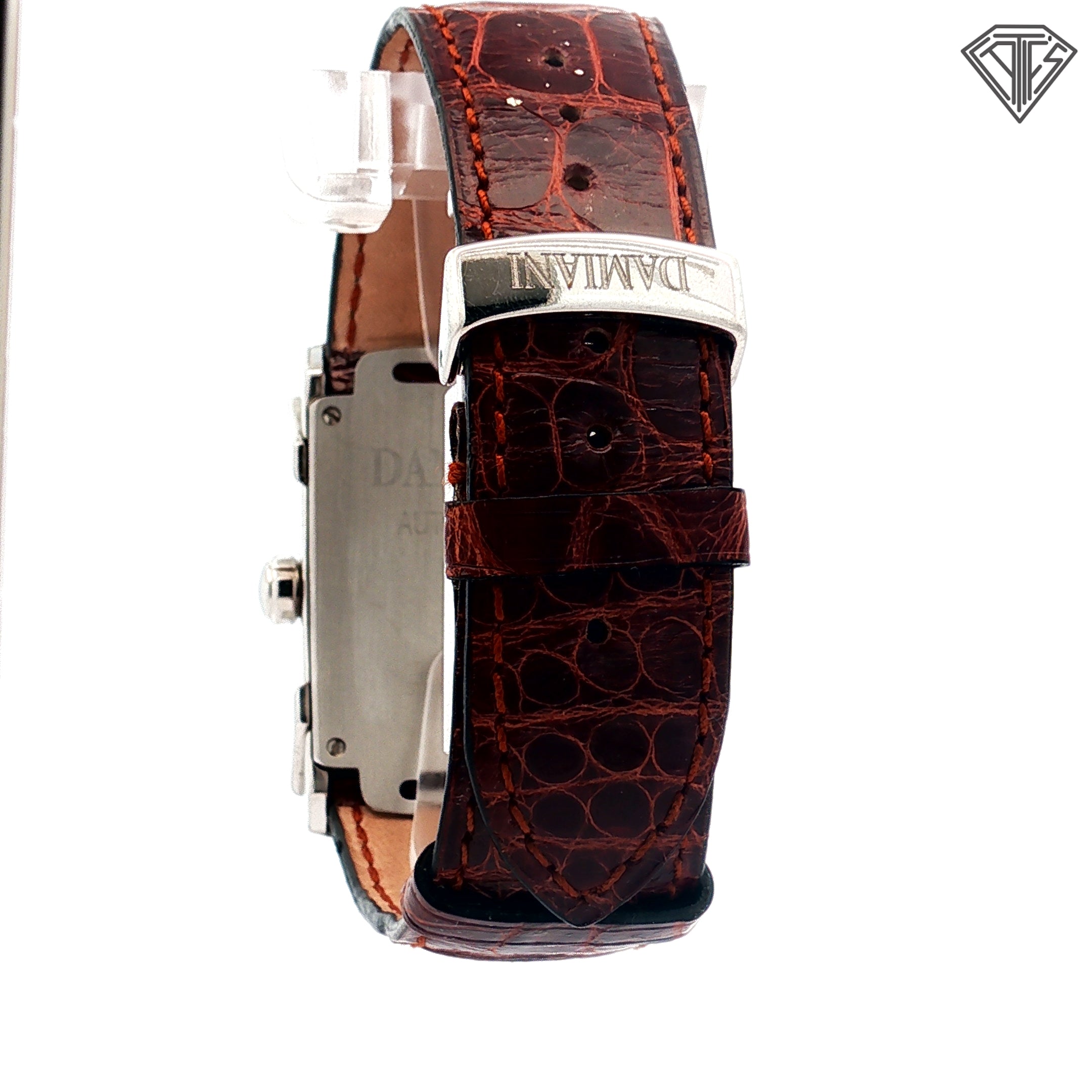 Pre-Owned Damiani Ego Ladies Leather Band /Silver Dial / Automatic/ 27mm
