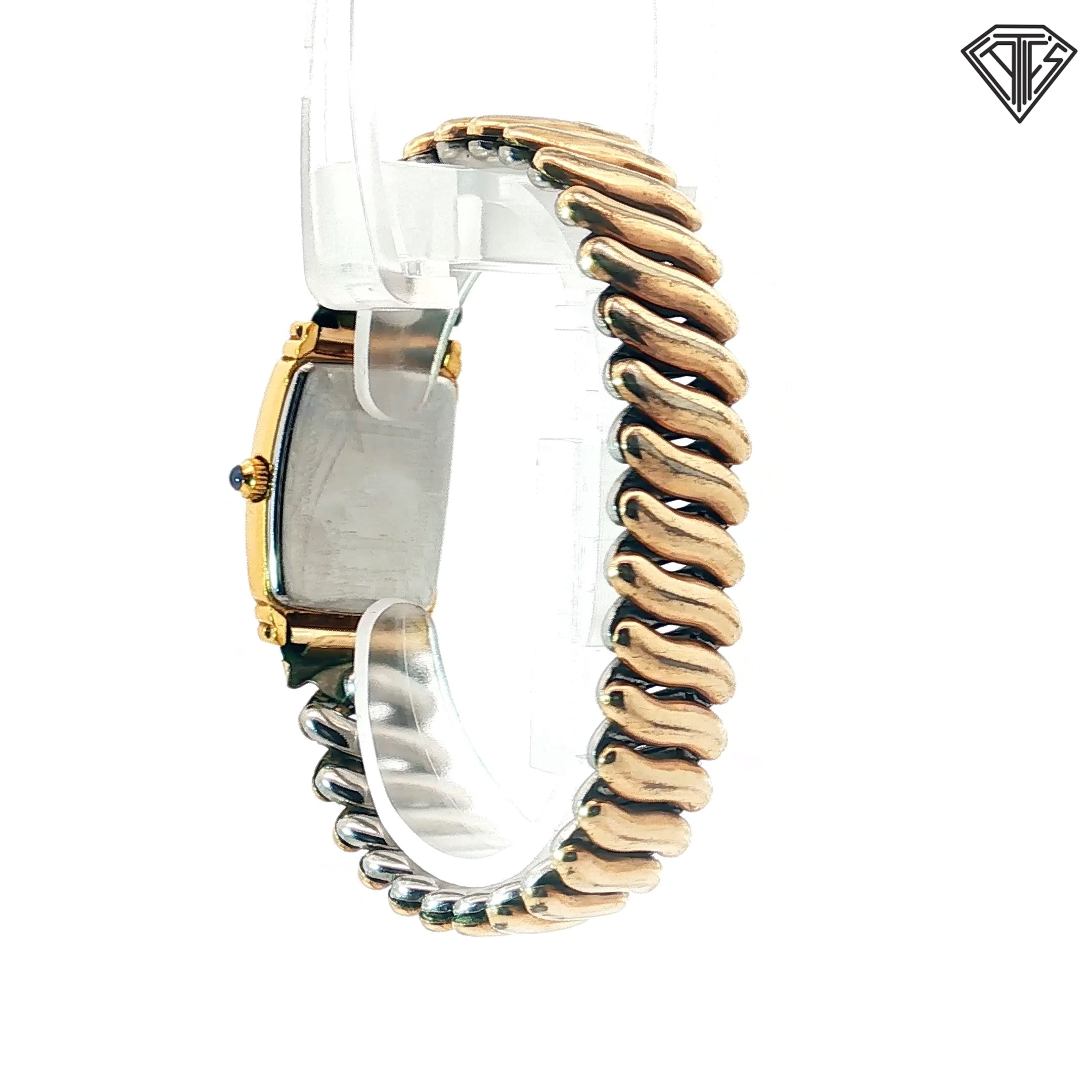 Pre-Owned Vintage Hamilton Benton Stretchy Bracelet Watch 22mm x 25mm