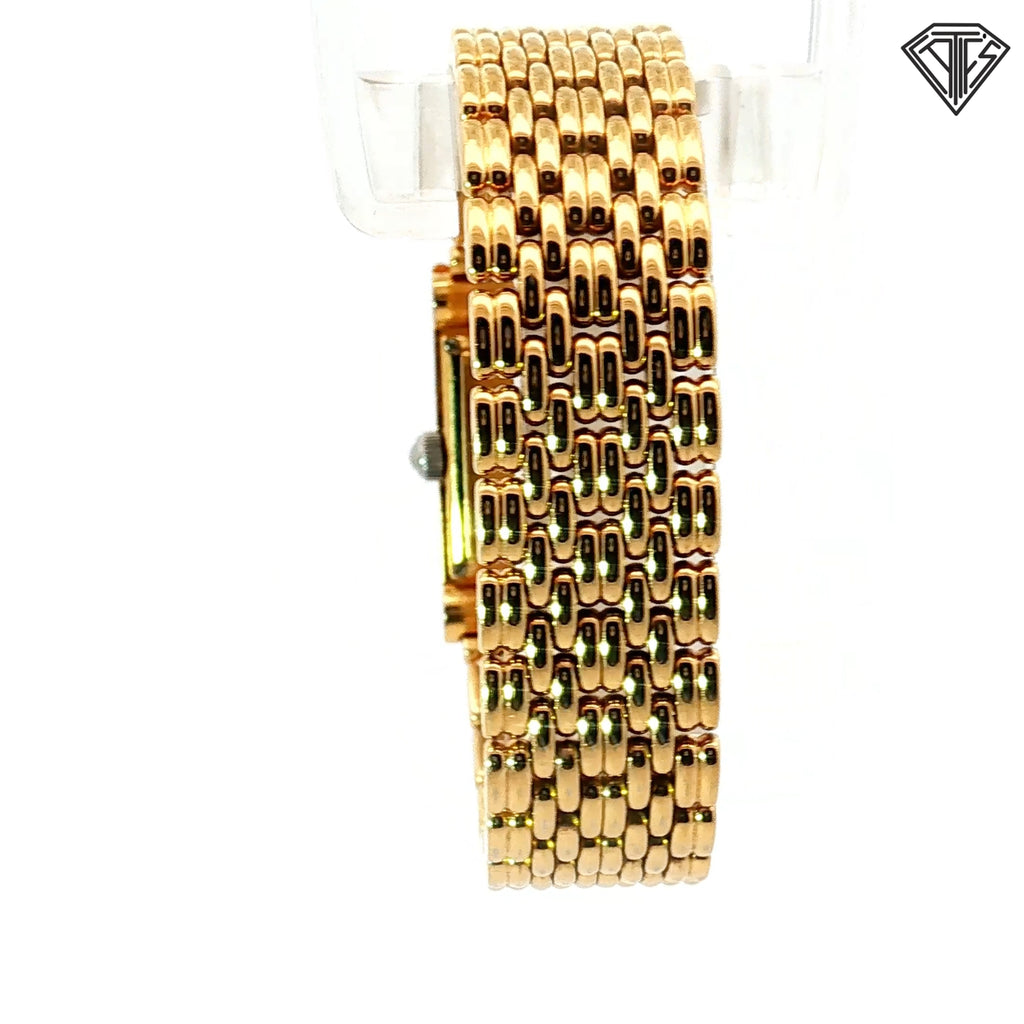 Pre-Loved  Vintage Boucheron Reflet Gold Stain Steel Watch / Quartz/ 29 x 18 mm / Fits 6" Wrist/ Model #AH24509/ Minor Scratches