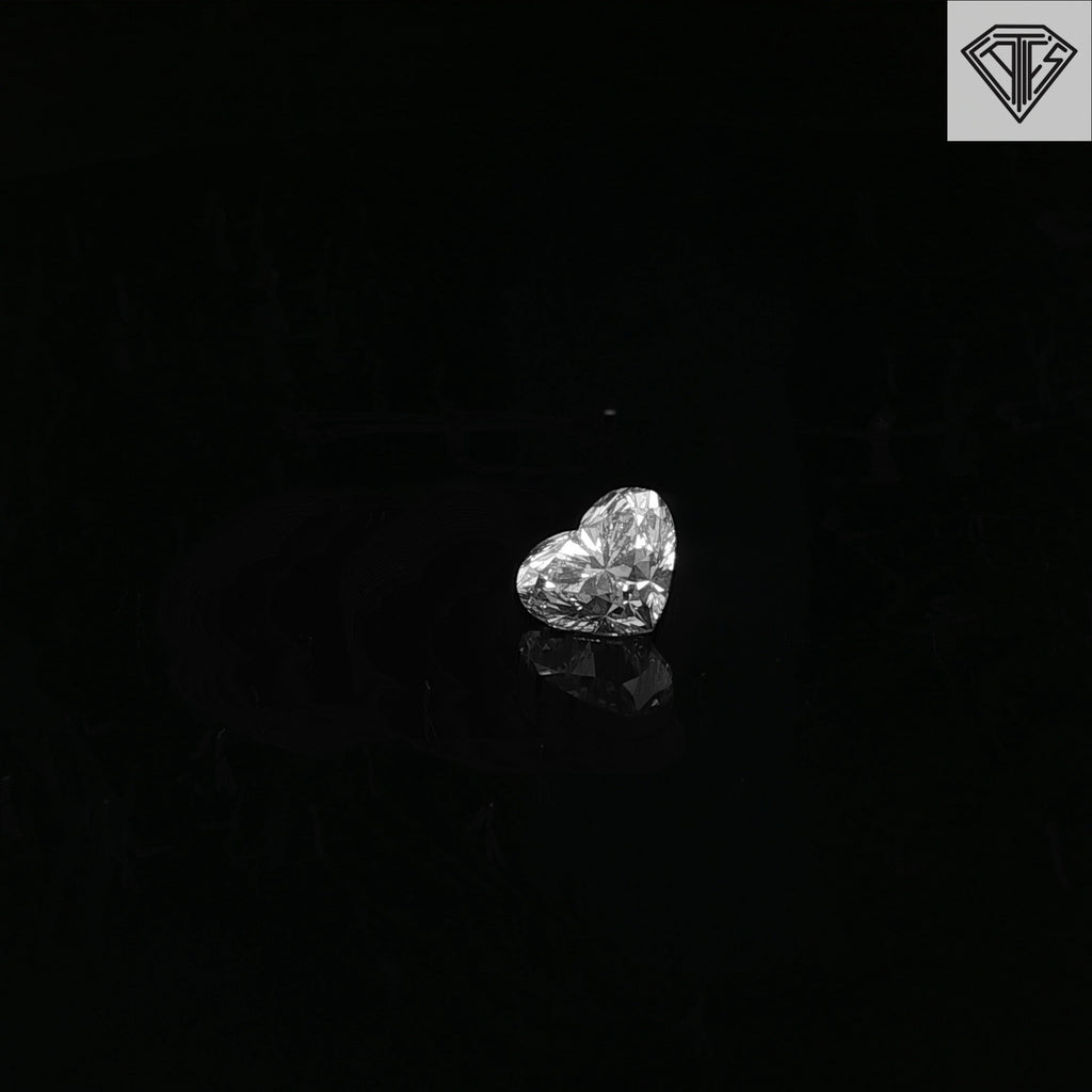 Matching Pair Loose Heart Diamond 1.02ct E SI2 Heart Diamond Certified by GIA #1527668761 / 1.00ct E SI1 Heart Diamond Certified by GIA # 7532450299