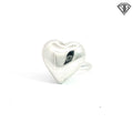 Mexican Silver Puffy Heart Rattle Ring  13.5 gram Size 6