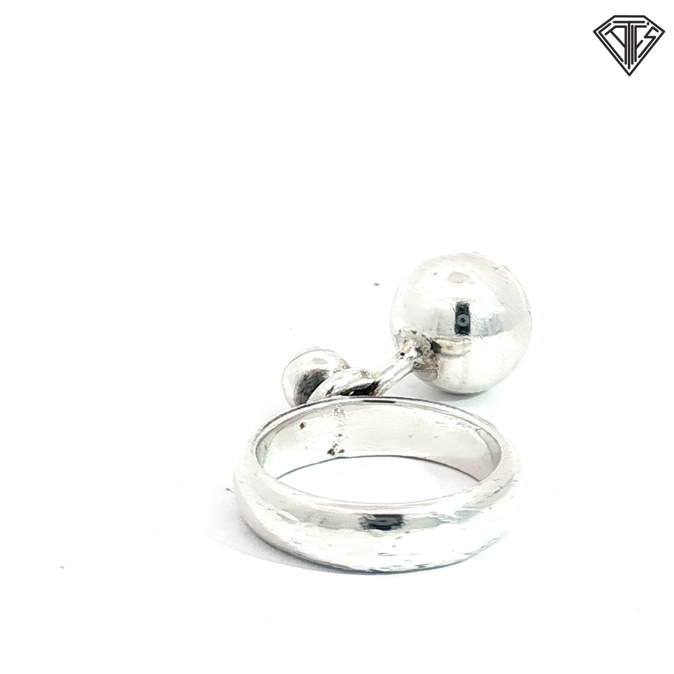 Mexican Sterling Silver Spinner Ring 8.6 gram Size 7