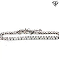 14k White Gold 4.50ct G/H SI1 Round Diamond Tennis Bracelet