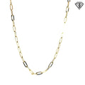 14k Yellow Gold Large Paper Clip Link Necklace 24"inch 8.1 gram