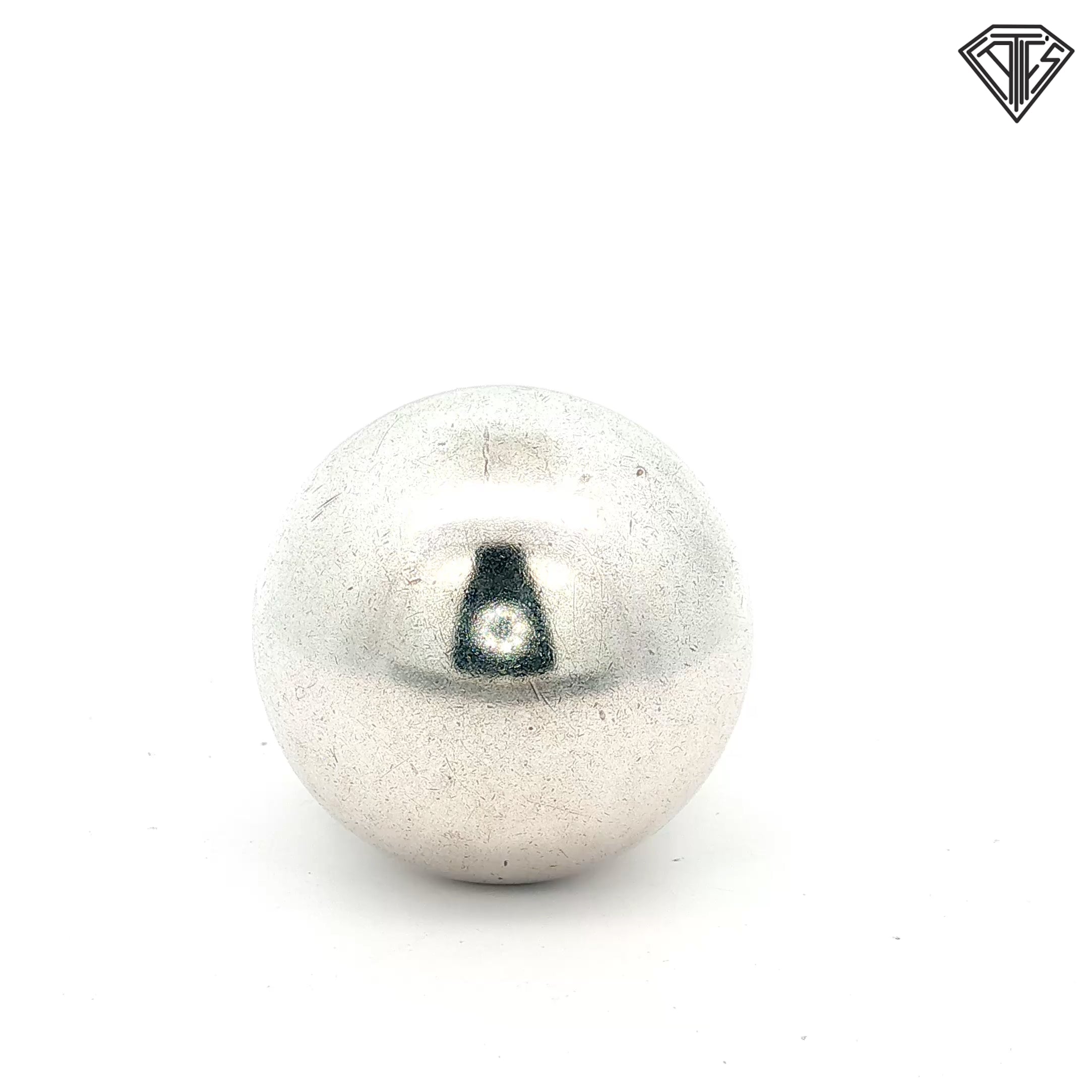Pre-Loved Kalibre Vintage Silver Globe Ring Size 7  Designed By Harlene Korey
