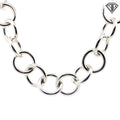Pre-Loved Kalibre Sterling Silver Chunky Round Link Chain and bracelet 135.9 gram