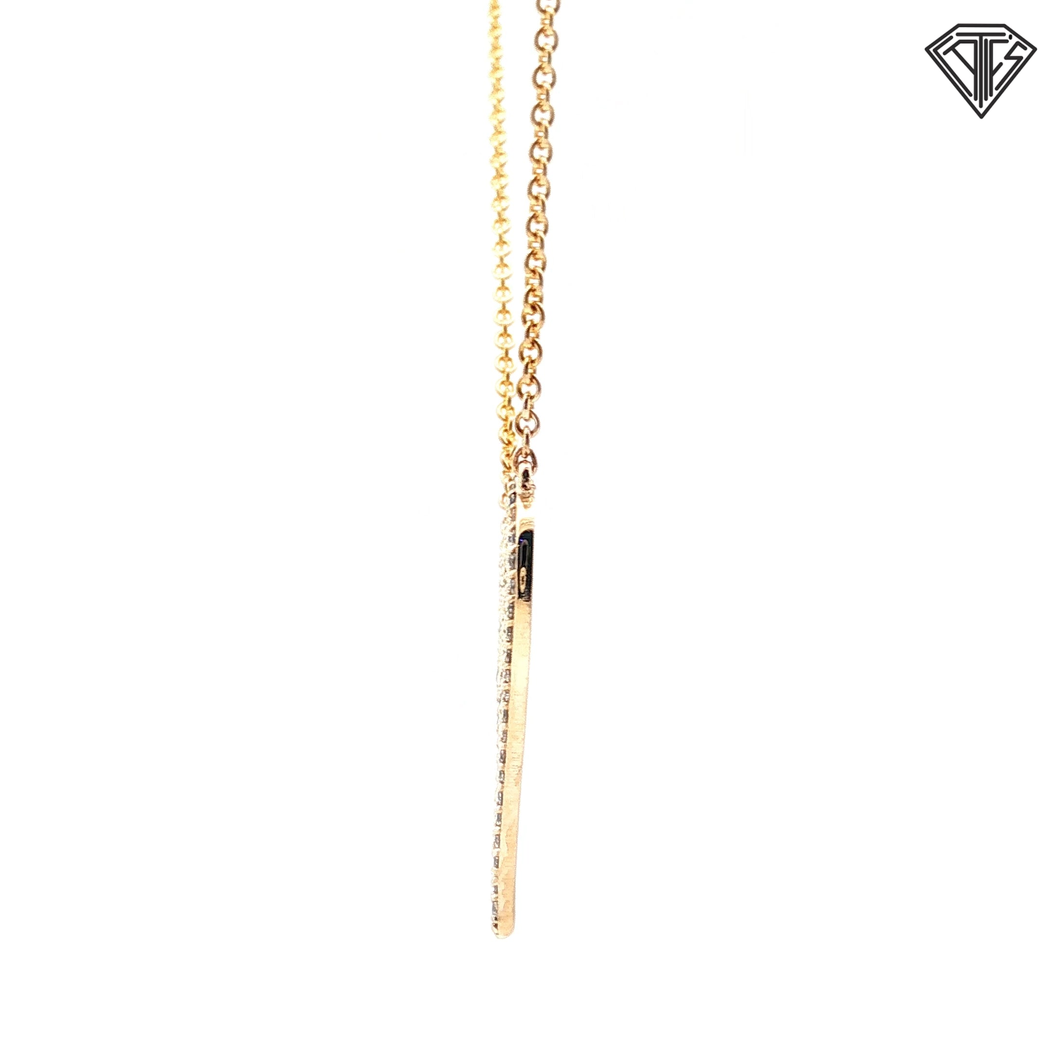 14k Yellow Gold 1.00ct I SI1 Round Diamond Heart Pendant 7.3 gram 18" inch