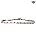 14k Yellow/ White Gold 2.50ct G VS2 Round Diamond Tennis Bracelet